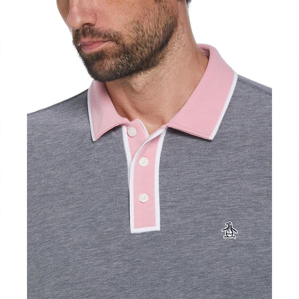 Original Penguin Birdseye Pique Coolmax Earl Lyhythihainen Pikeepaita Sininen M Mies