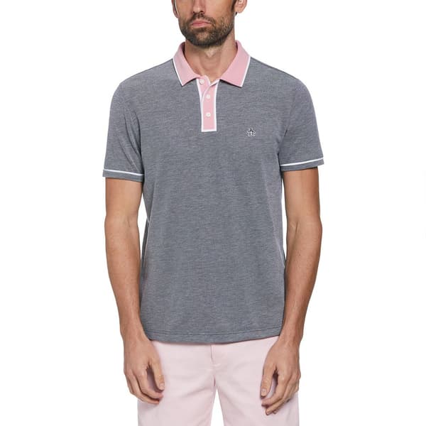 Original Penguin Birdseye Pique Coolmax Earl Lyhythihainen Pikeepaita Sininen M Mies