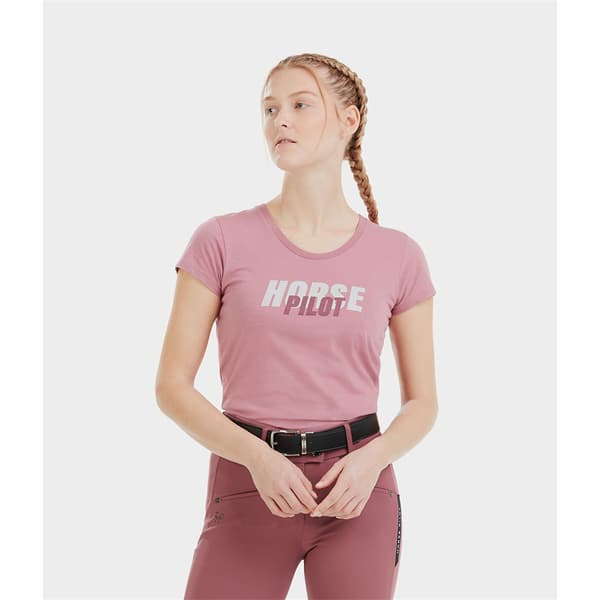 Horse Pilot Team T-shirt Med Korta ärmar Rosa L