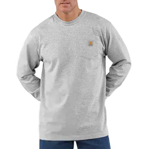 Carhartt K126 Pocket Loose Fit T-shirt Med Lång ärm Grå L
