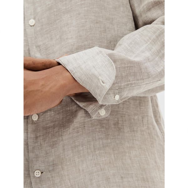 Selected Regkylian Skjorte Med Lange ærmer Beige L Mand
