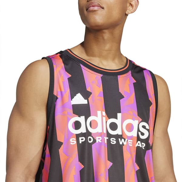 Adidas House Of Tiro Aop ærmeløs T-shirt Flerfarvet XL Mand
