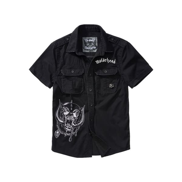 Brandit Motörhead Vintage Kortärmad Skjorta Svart 3XL Man
