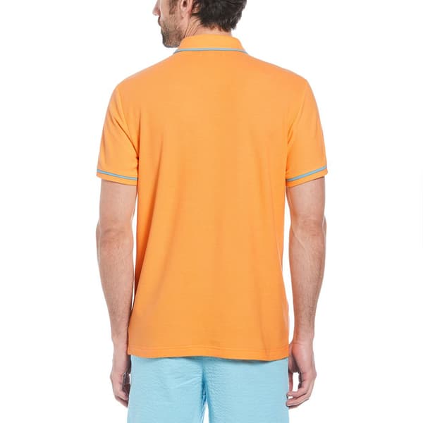 Original Penguin Earl Org Pique Sticker Pete Kortärmad Polotröja Orange L Man