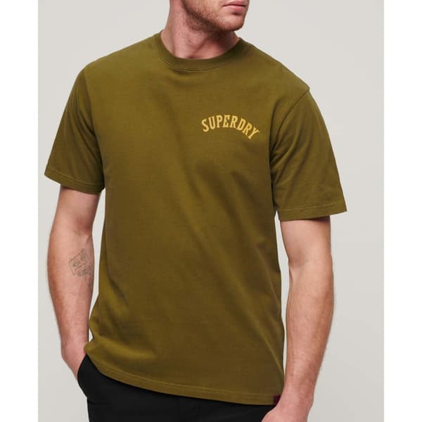 Superdry Tattoo Graphic Loose T-shirt Med Korta ärmar Grönt XL Man