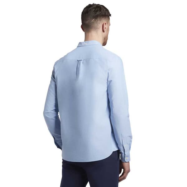 Lyle & Scott Regular Fit Light Weight Oxford Skjorta Med Långa ärmar Blå S Man