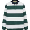 Miniatyrbillede 1 af 3: Hackett Rugby Polo Med Lange ærmer Grøn,Hvid XL Mand