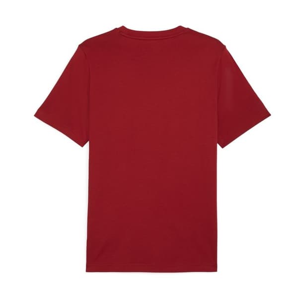 Puma Ess+2 Collar Small Logo Tee Shirt - Intens Red