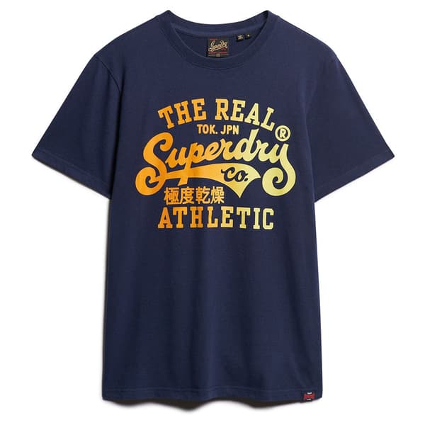 Superdry Reworked Classics Graphic T-shirt Med Korta ärmar Blå M Man
