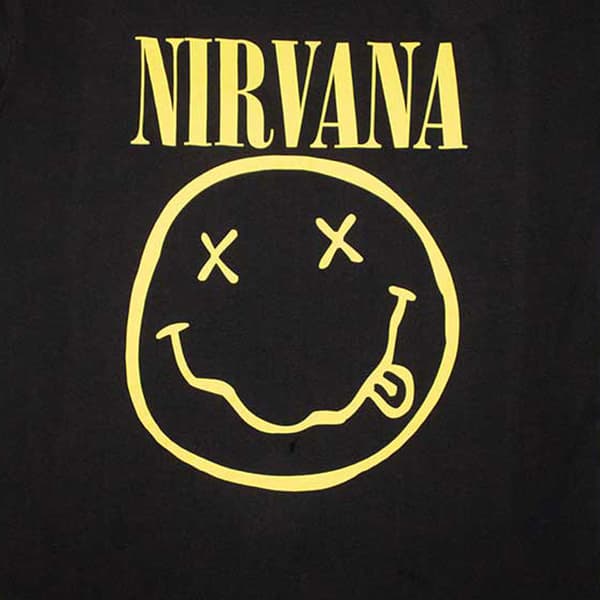Nirvana Yellow Grunge Face T Shirt Dress