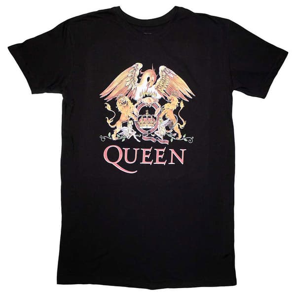 Queen Classic Crest Band Logo T Shirt Dress