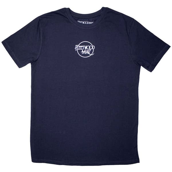 Fleetwood Mac Mini Classic Logo T Shirt Navy XXL