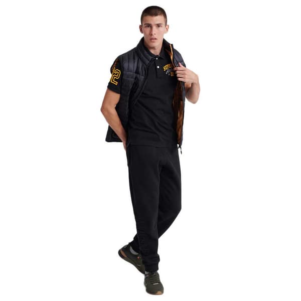Superdry Classic Superstate Kortærmet Polo Sort L Mand