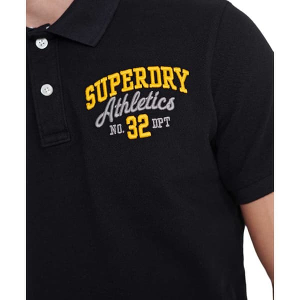 Superdry Classic Superstate Kortærmet Polo Sort L Mand