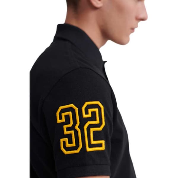 Superdry Classic Superstate Kortærmet Polo Sort L Mand
