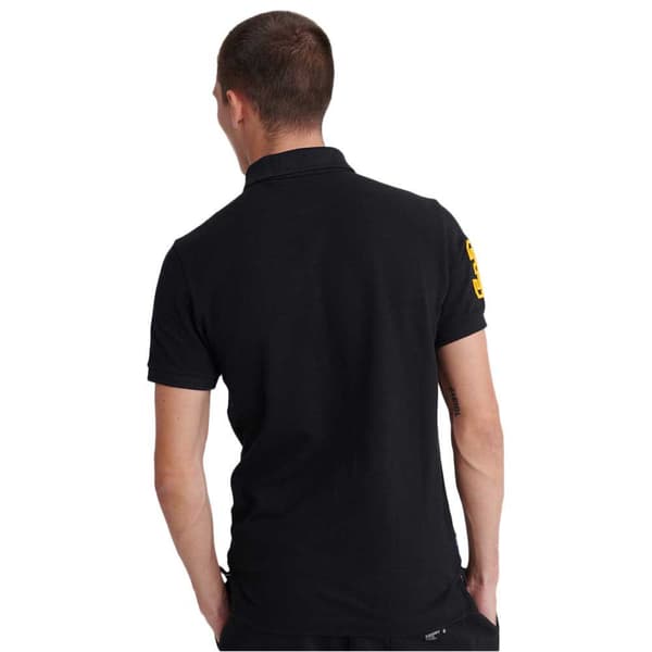 Superdry Classic Superstate Kortærmet Polo Sort L Mand