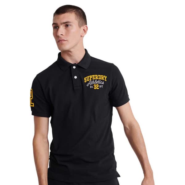 Superdry Classic Superstate Kortærmet Polo Sort L Mand