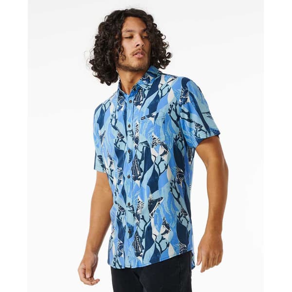 Rip Curl Party Pack Kortærmet Skjorte Blå M Mand