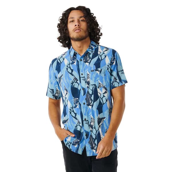 Rip Curl Party Pack Kortærmet Skjorte Blå M Mand