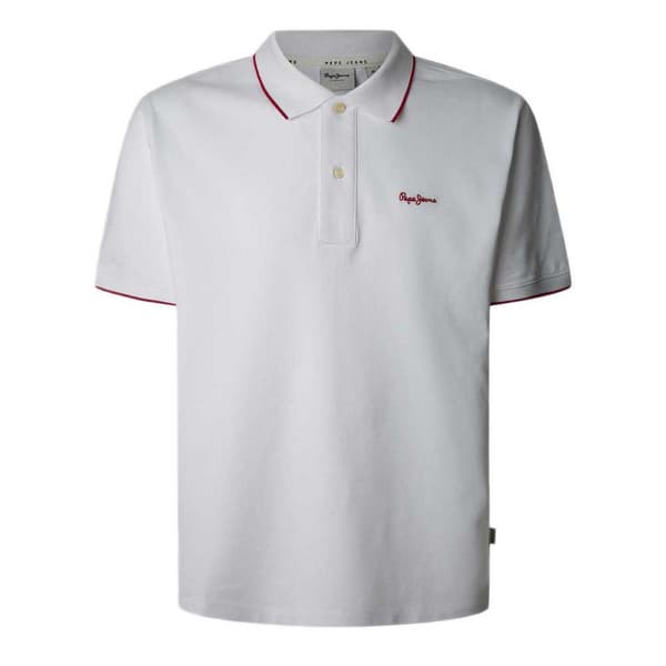 Pepe Jeans Hans Kortærmet Polo Hvid S Mand