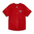 Miniatyrbild 2 av 4: Grimey Lucky Dragon Terry Towelling Baseball Kortärmad T-shirt Med V-ringning Röd L Man