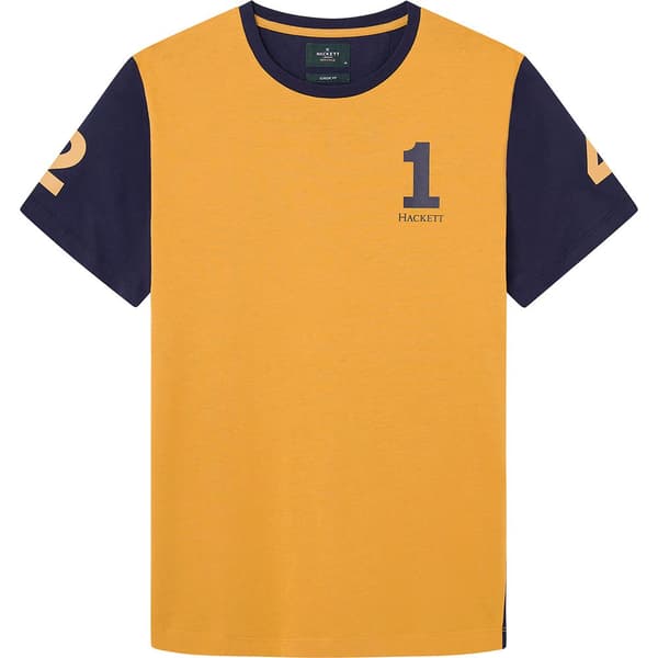 Hackett Heritage 1234 Mlt T T-shirt Med Korta ärmar Orange L Man