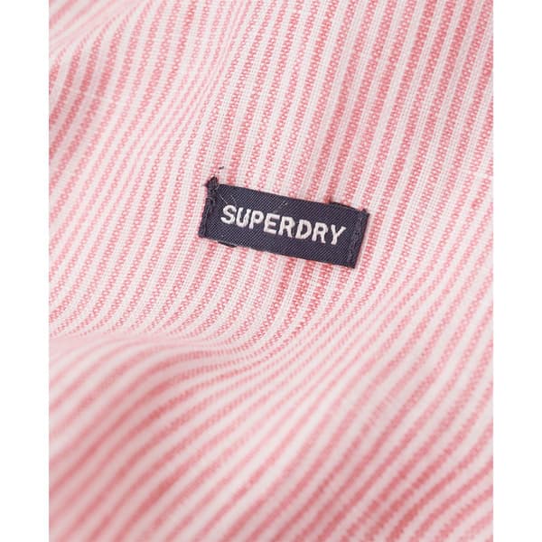Superdry Studios Casual Linen Skjorta Med Långa ärmar Rosa 2XL Man