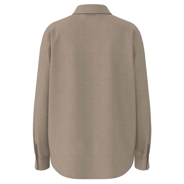 Selected Viva Skjorte Med Lange ærmer Beige 38 Kvinde