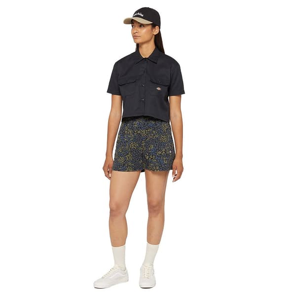 Dickies Work Cropped Kortärmad Skjorta Svart S Kvinna