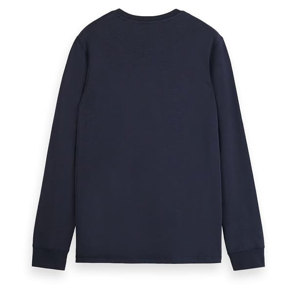 Scotch & Soda 178473 T-shirt Med Lange ærmer Blå S Mand
