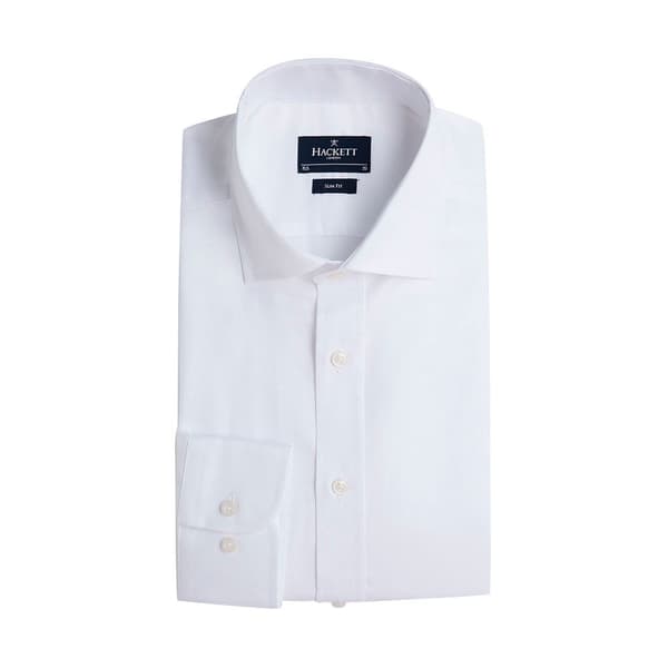 Hackett Royal Oxford Bc Skjorta Med Långa ärmar Vit M Man