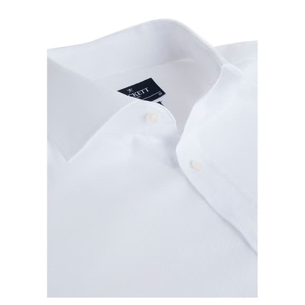 Hackett Royal Oxford Bc Skjorta Med Långa ärmar Vit M Man