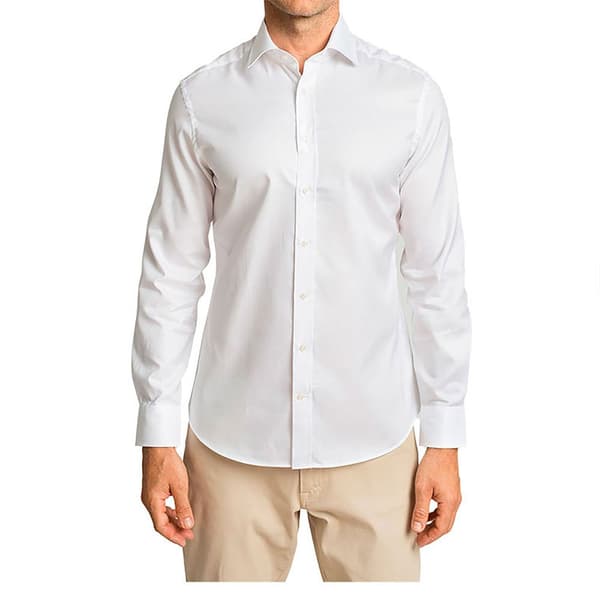 Hackett Royal Oxford Bc Skjorta Med Långa ärmar Vit M Man