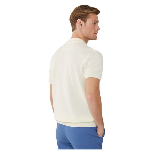 Hackett Stop Start Knit Kortærmet Polo Beige L Mand