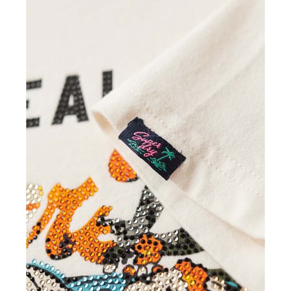Superdry Tokyo Vl Relaxed T-shirt Med Korta ärmar Grå M Kvinna