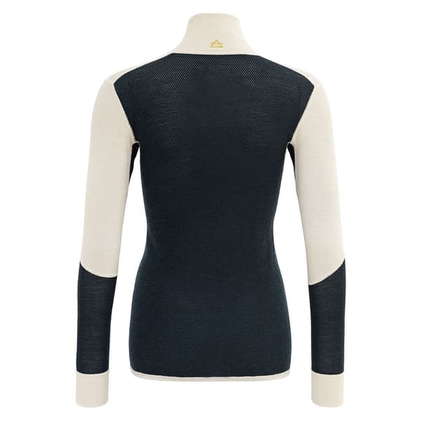 Devold Of Norway Wool Mesh 190 Halv Lynlås Langærmet T-shirt  L Kvinde