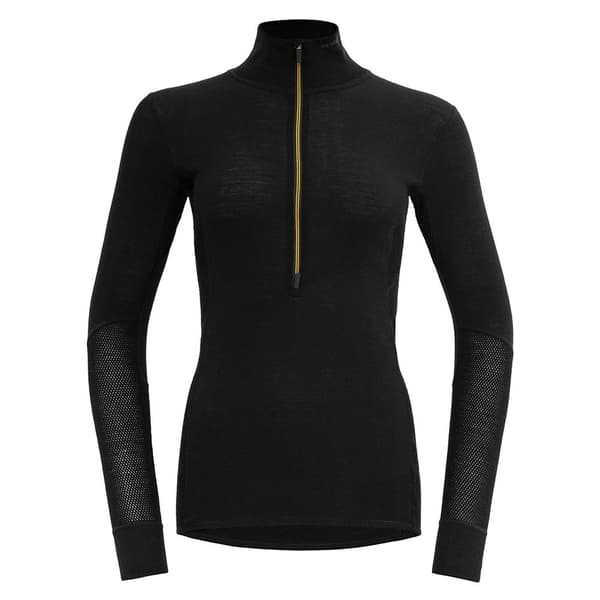 Devold Of Norway Wool Mesh 190 Halv Lynlås Langærmet T-shirt  M Kvinde