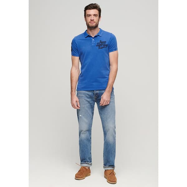 Superdry Vintage Superstate Lyhythihainen Pikeepaita Sininen S Mies