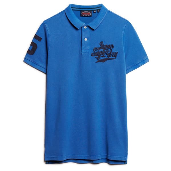 Superdry Vintage Superstate Lyhythihainen Pikeepaita Sininen S Mies
