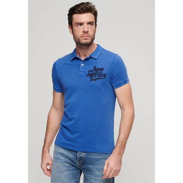 Superdry Vintage Superstate Lyhythihainen Pikeepaita Sininen S Mies