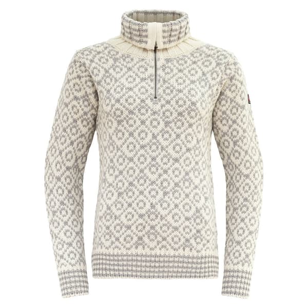 Devold Of Norway Svalbard Wool Halv Lynlås Langærmet T-shirt Grå S Mand