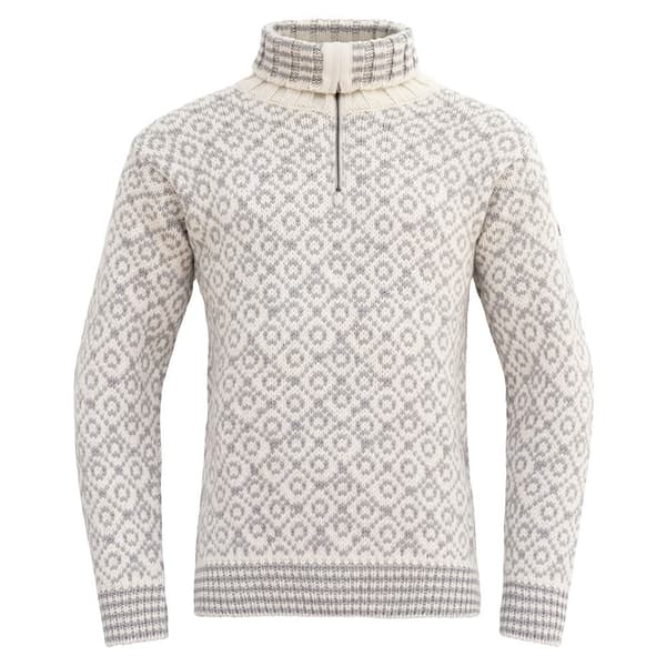 Devold Of Norway Svalbard Wool Halv Lynlås Langærmet T-shirt Grå S Mand