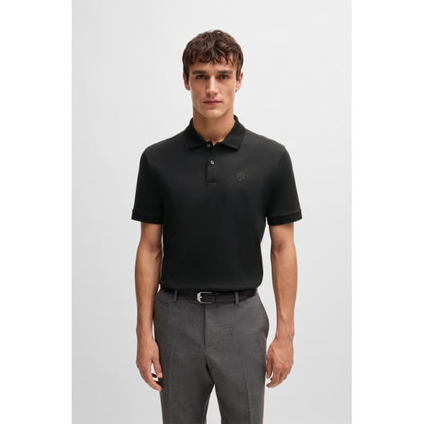 Boss Parlay 1895 Hc 10266282 Lyhythihainen Pikeepaita Musta XL Mies