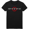 Miniatyrbilde 1 av 4: Queens Of The Stone Age - Text Logo & Q Uni Bl T-Shirt