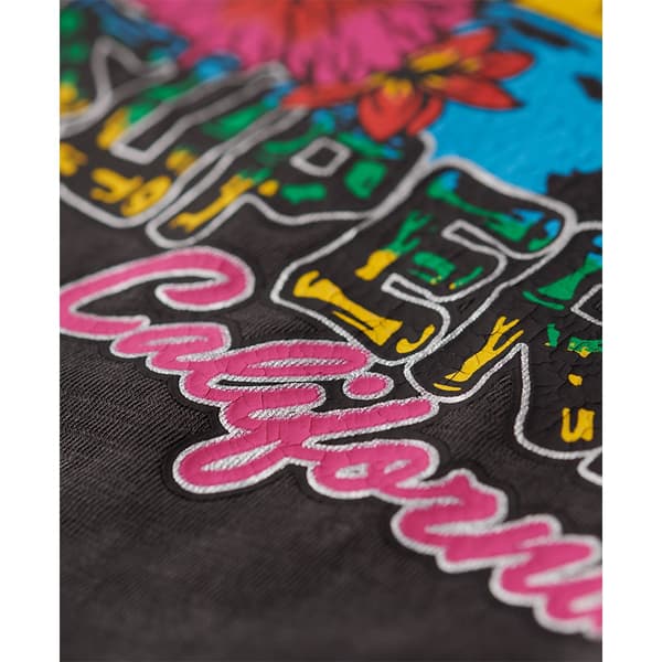 Superdry Cali Sticker Fitted T-shirt Med Korta ärmar Brun M Kvinna
