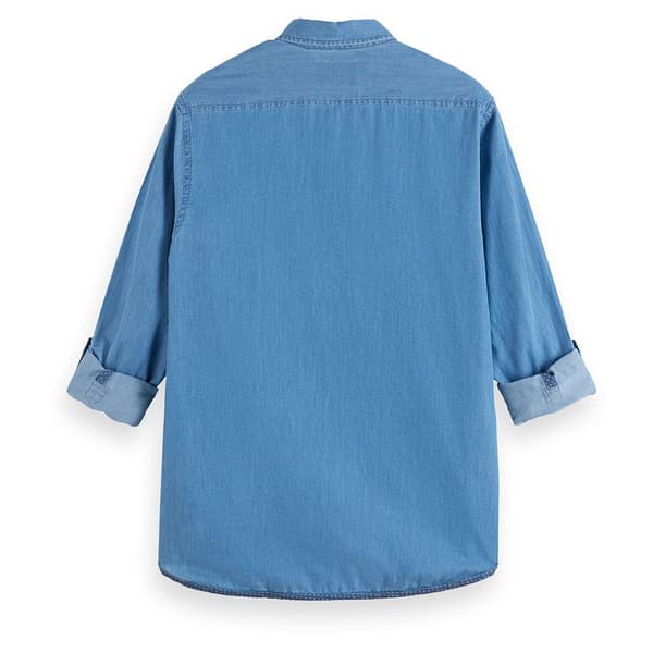 Scotch & Soda 178438 Skjorta Med Långa ärmar Blå L Man