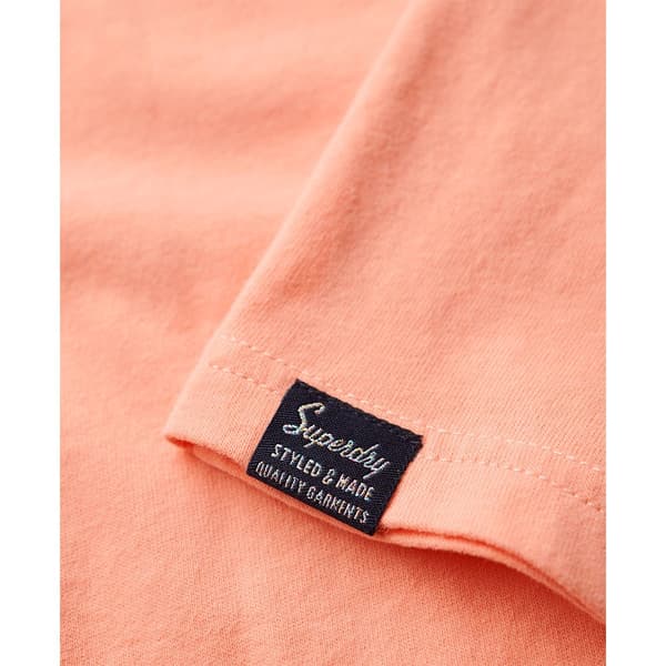 Superdry Embossed Vl Relaxed T-shirt Med Korta ärmar Rosa L Kvinna
