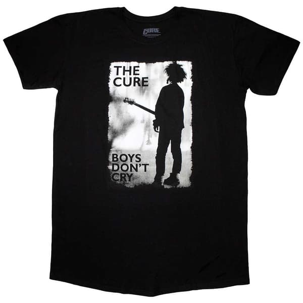 The Cure Ladies T-Shirt Dress: Boys Don't Cry Black & White (XX-Large)