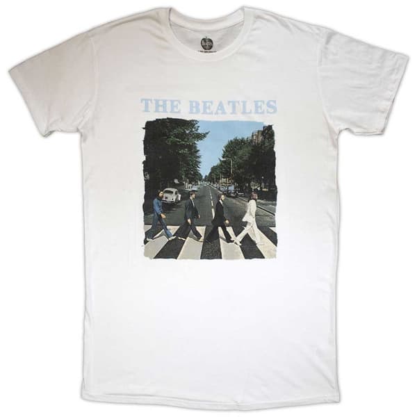 The Beatles Ladies T-Shirt Dress: Abbey Road & Logo (X-Small)