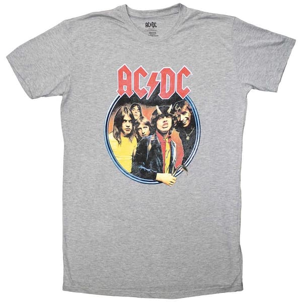 AC/DC Ladies T-Shirt Dress: Highway To Hell Circle (Large)